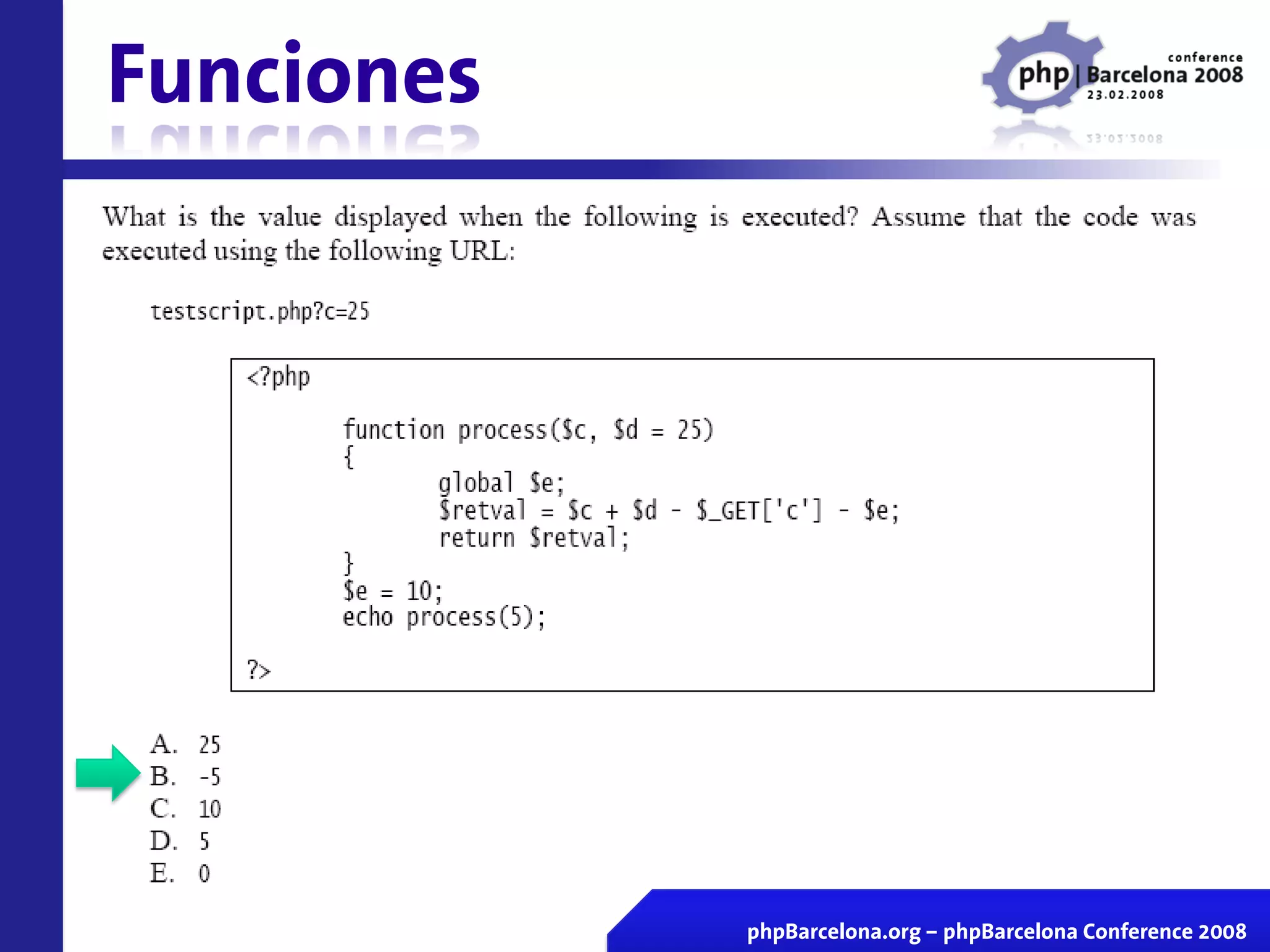 Certificacion Zend En Vivo Php Barcelona 2008