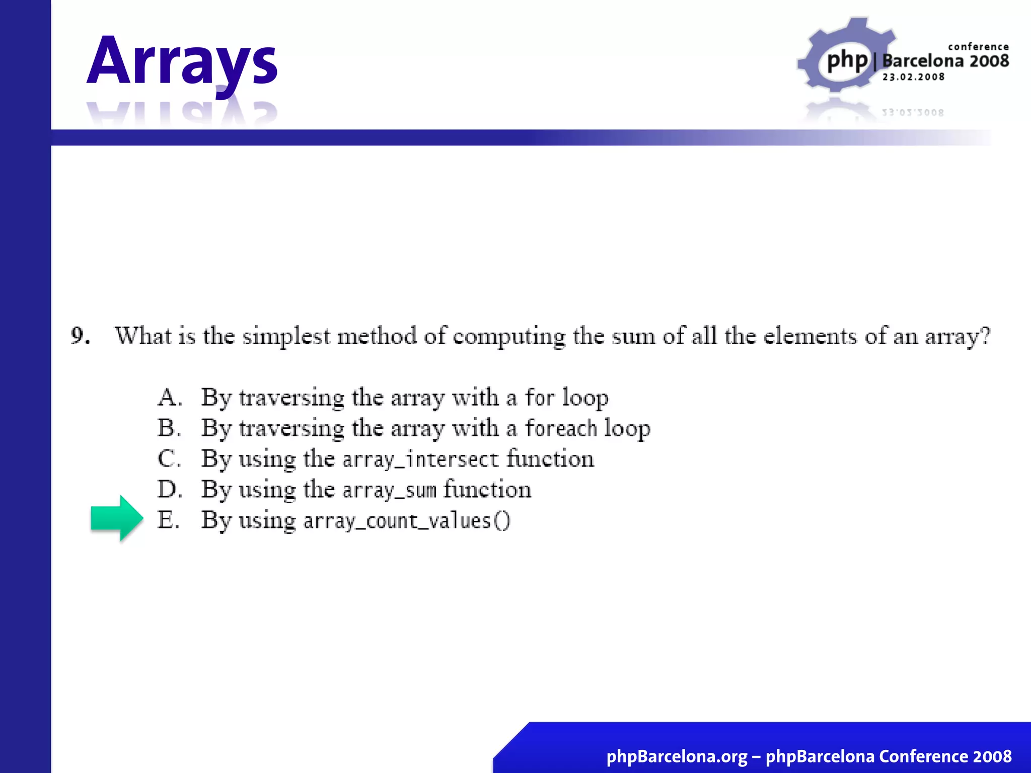 Certificacion Zend En Vivo Php Barcelona 2008