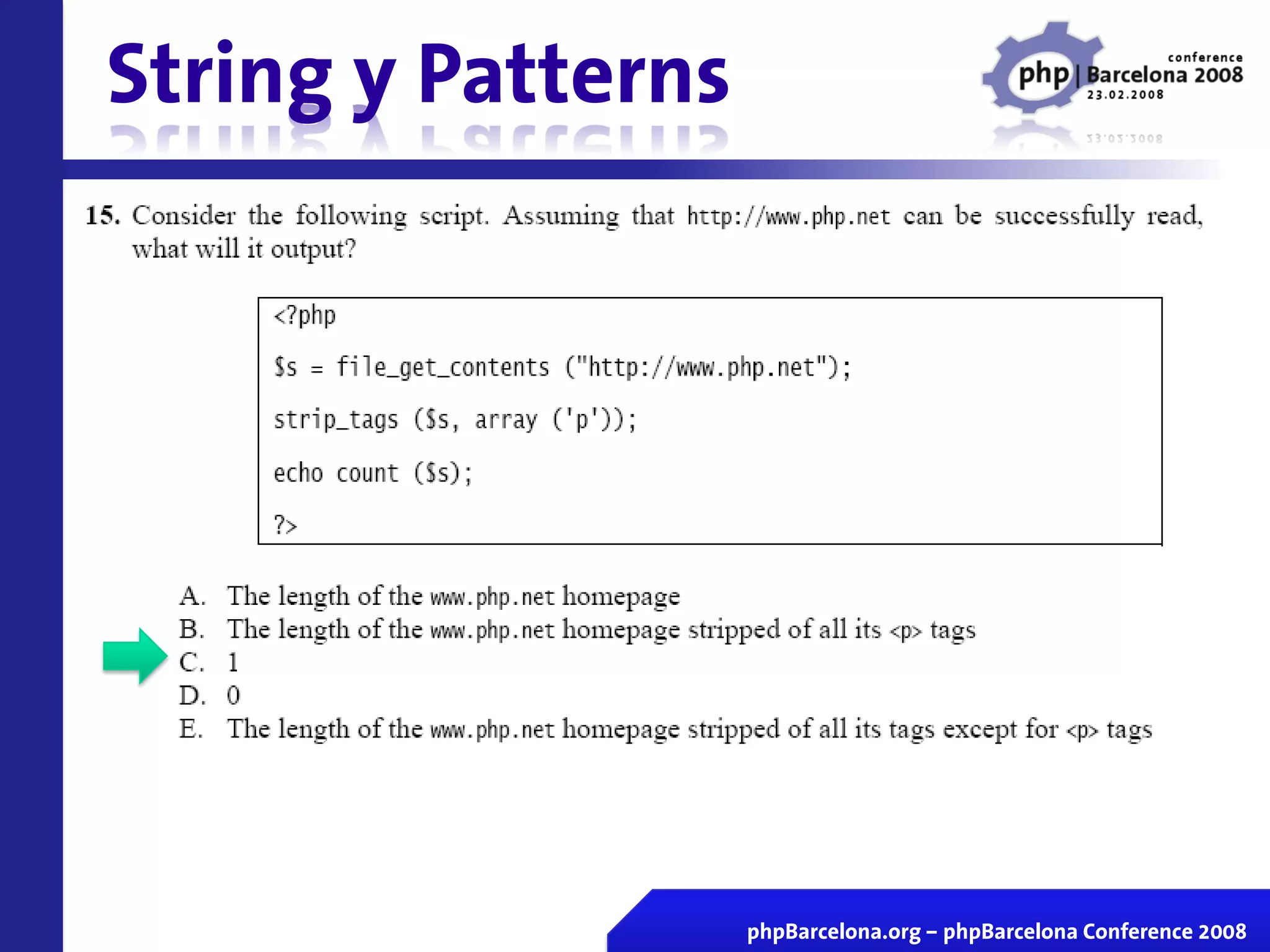 Certificacion Zend En Vivo Php Barcelona 2008