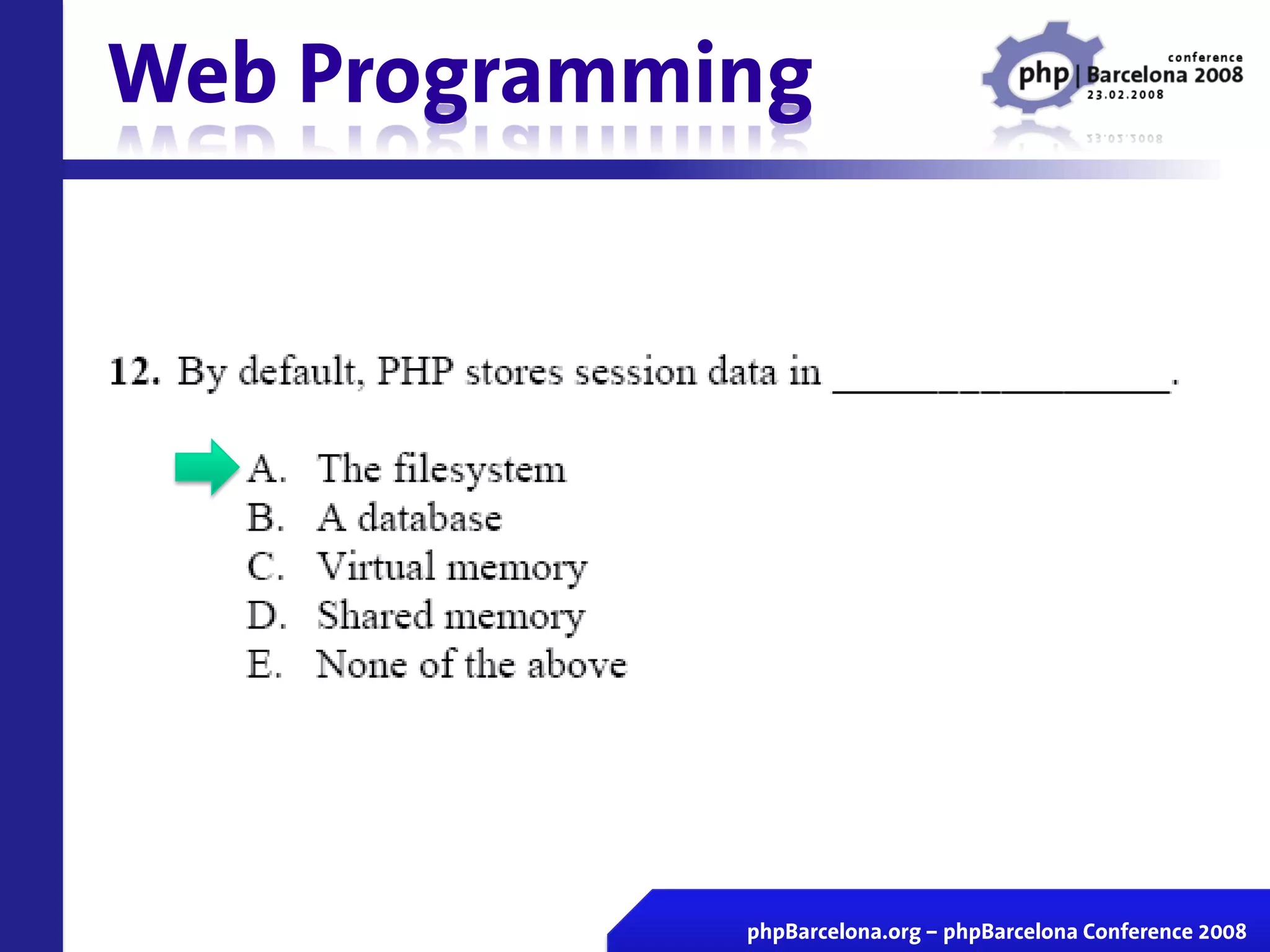 Certificacion Zend En Vivo Php Barcelona 2008