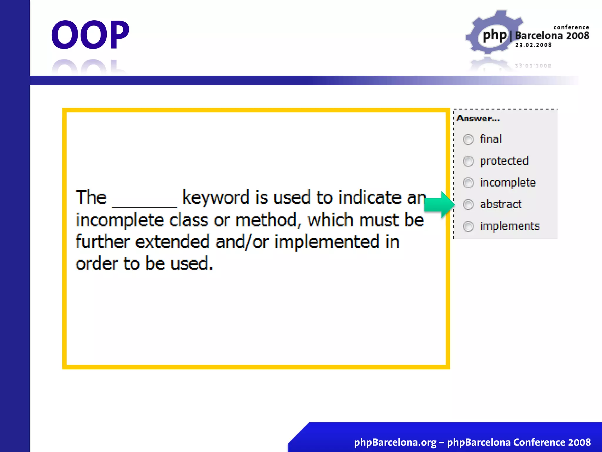 Certificacion Zend En Vivo Php Barcelona 2008