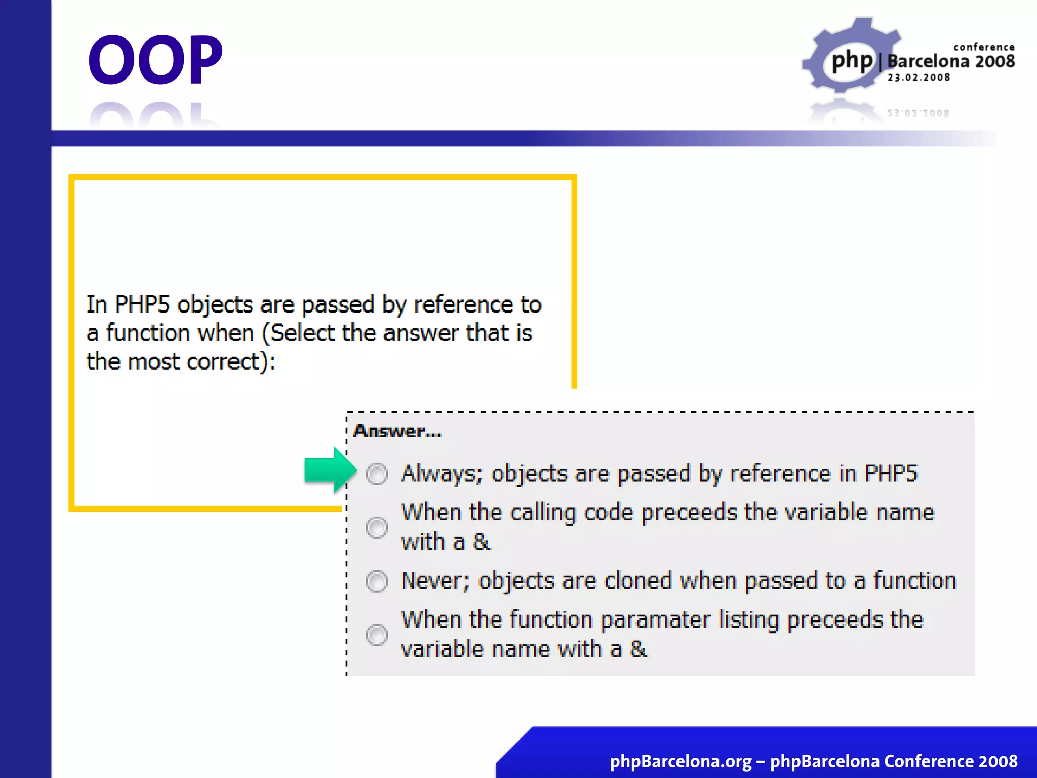 Certificacion Zend En Vivo Php Barcelona 2008