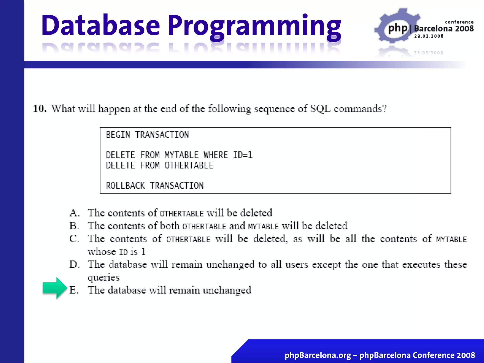 Certificacion Zend En Vivo Php Barcelona 2008