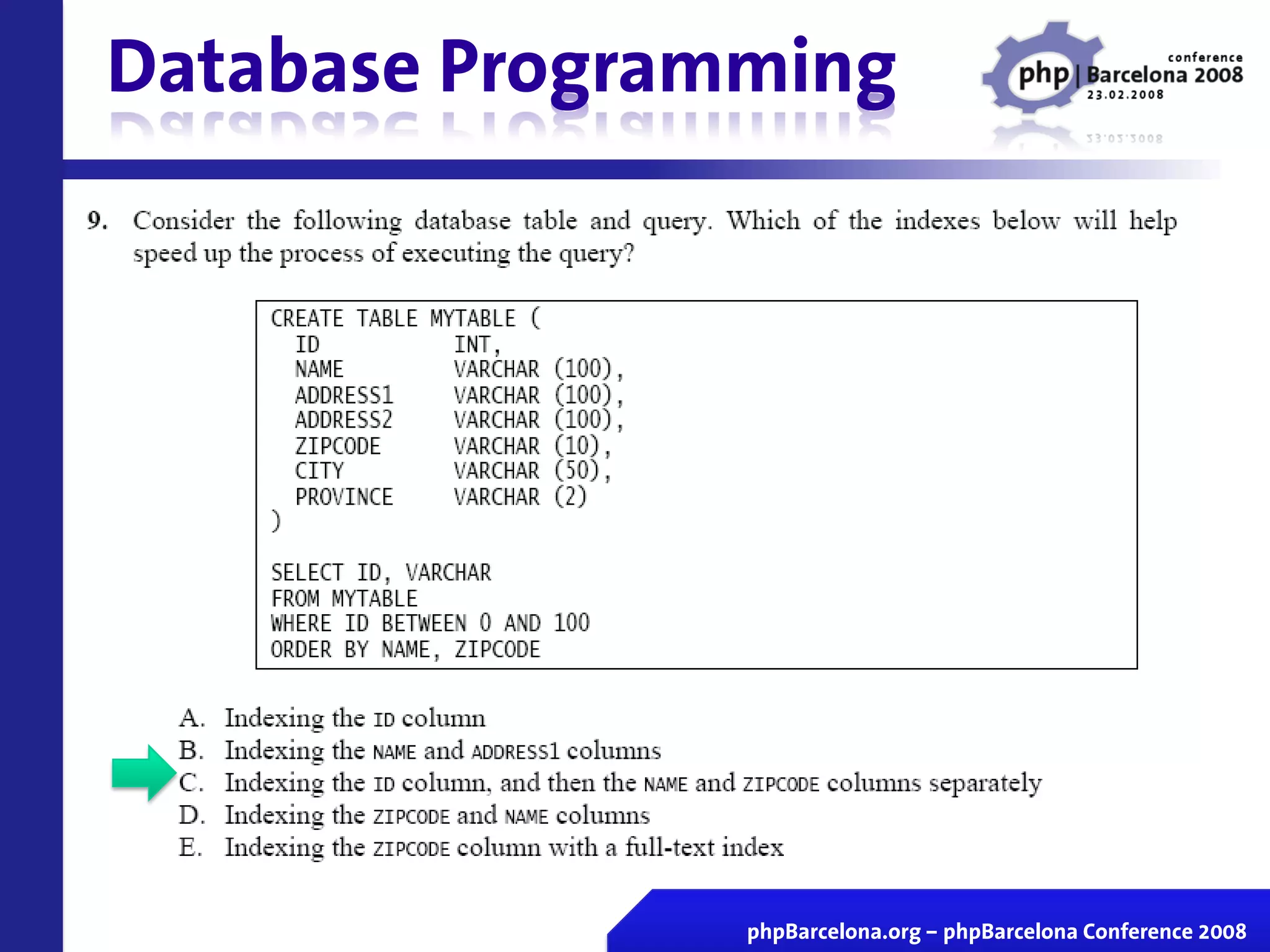 Certificacion Zend En Vivo Php Barcelona 2008