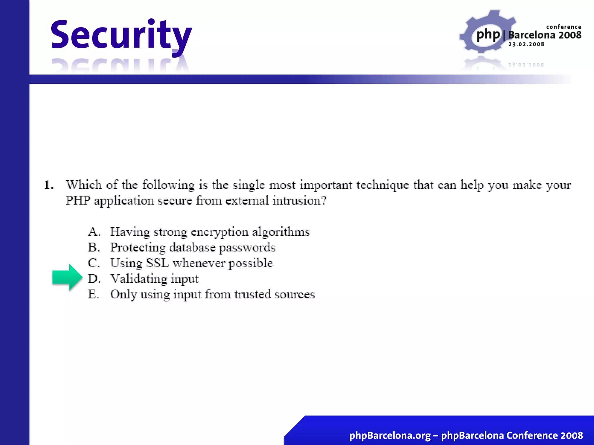 Certificacion Zend En Vivo Php Barcelona 2008