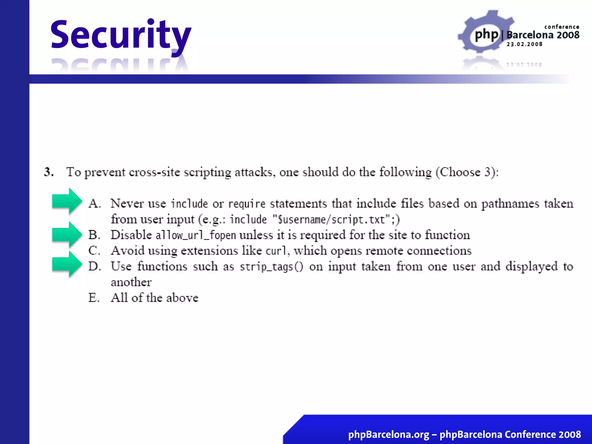 Certificacion Zend En Vivo Php Barcelona 2008