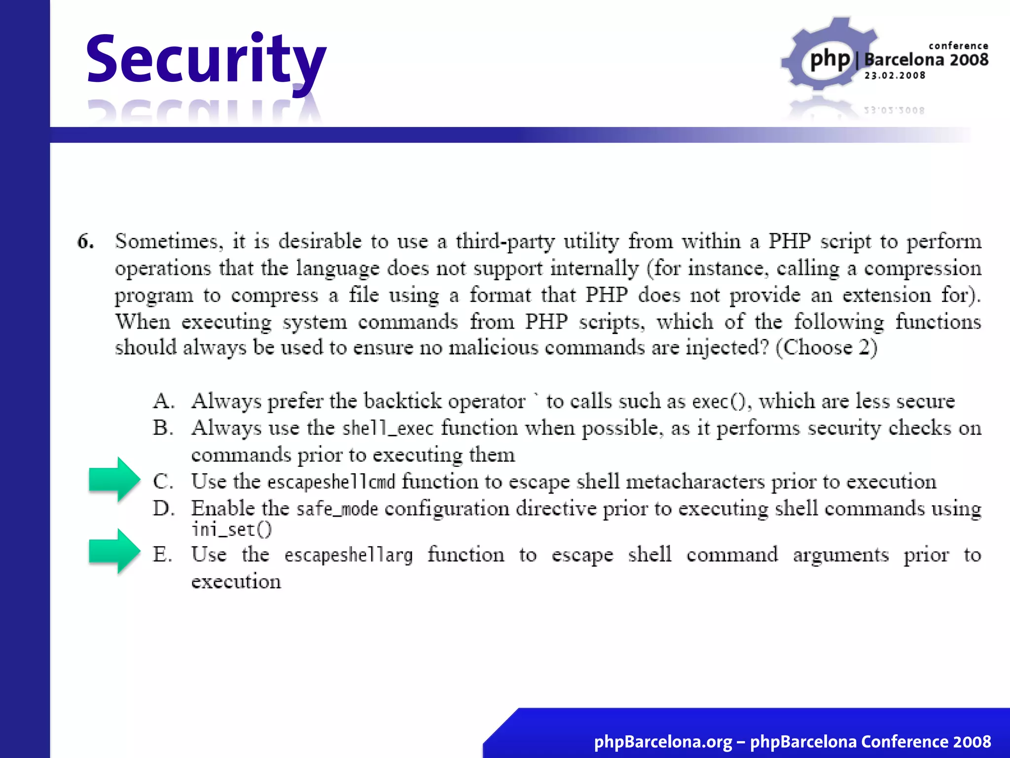 Certificacion Zend En Vivo Php Barcelona 2008