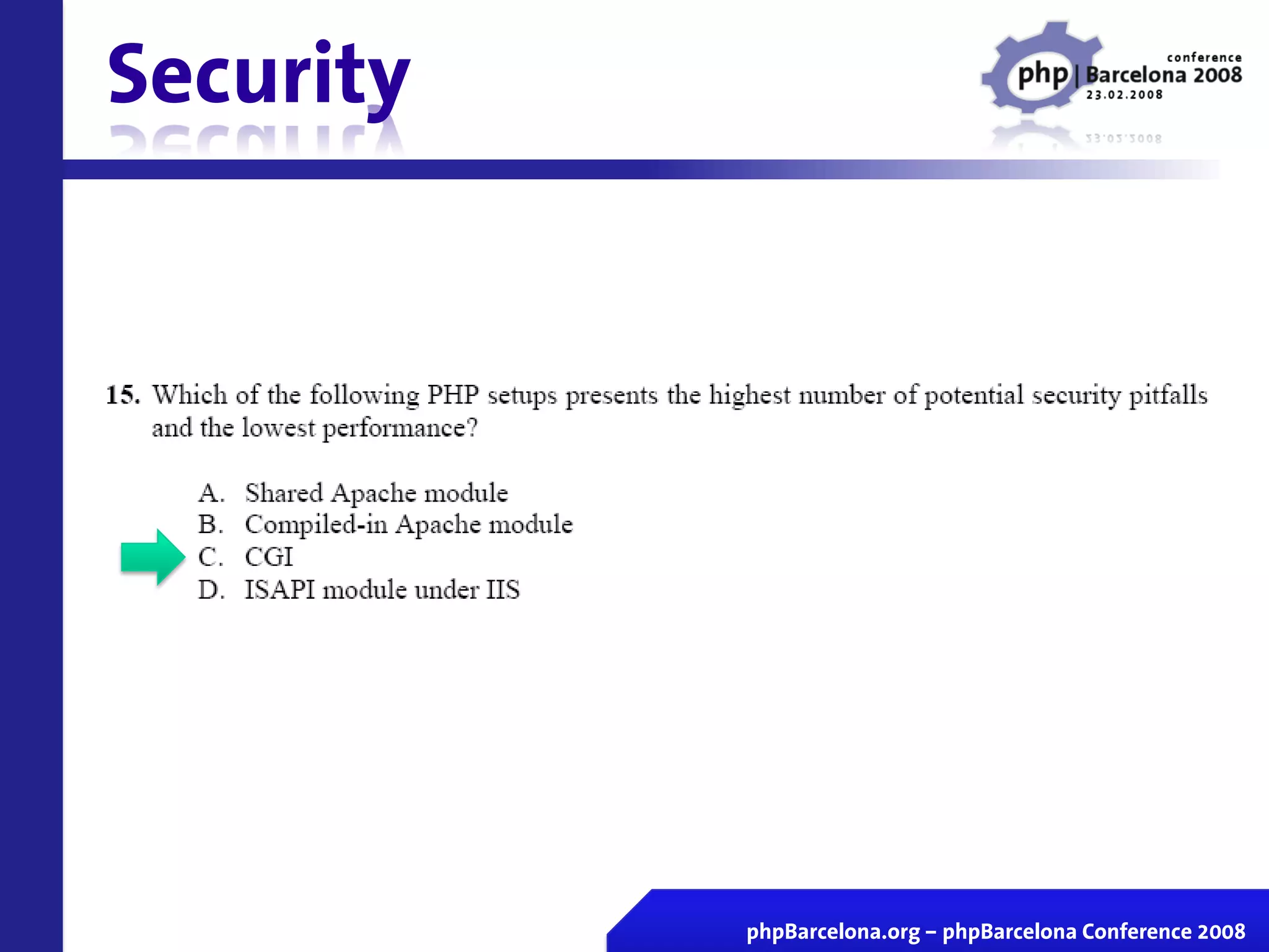 Certificacion Zend En Vivo Php Barcelona 2008
