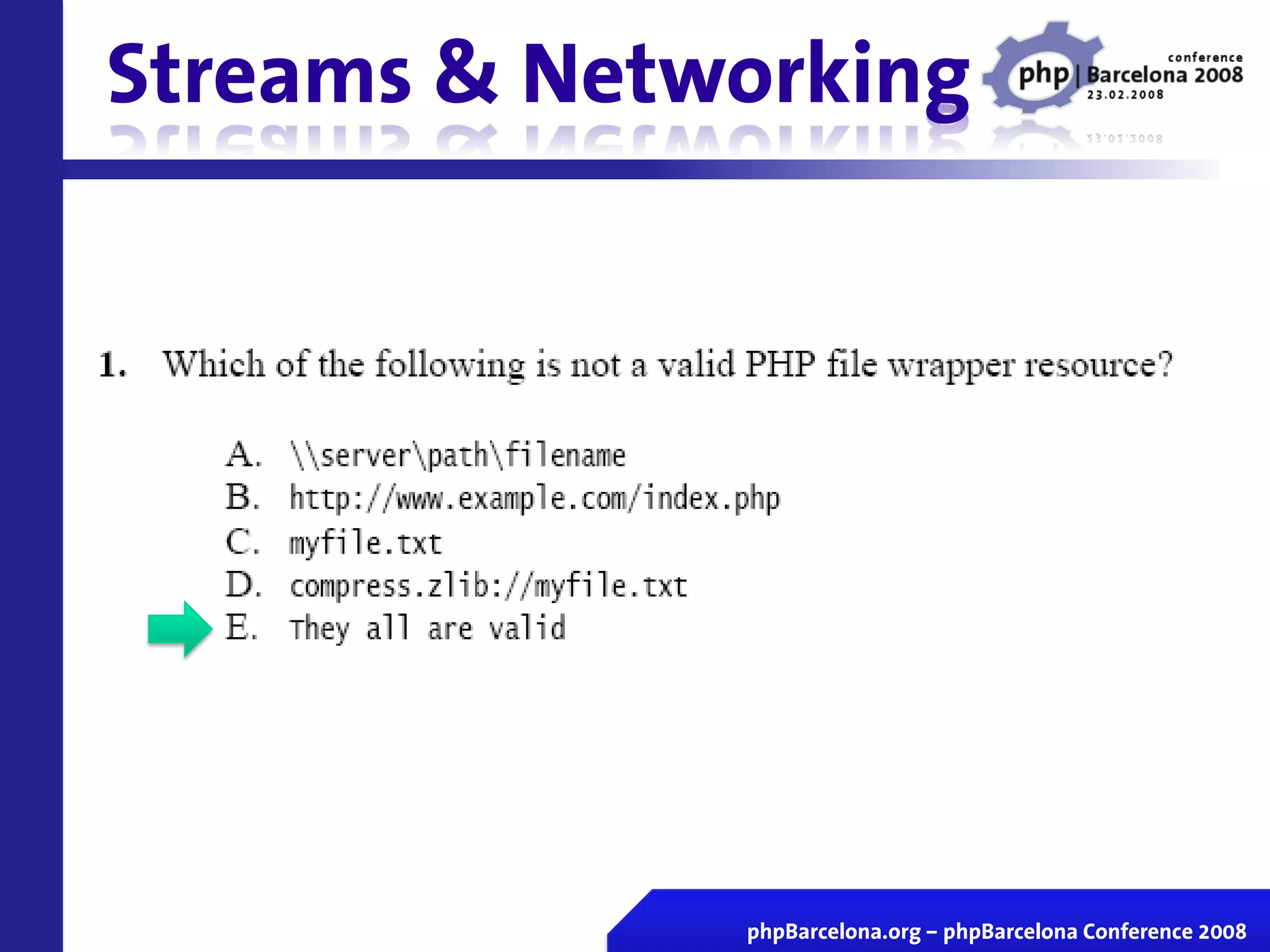 Certificacion Zend En Vivo Php Barcelona 2008