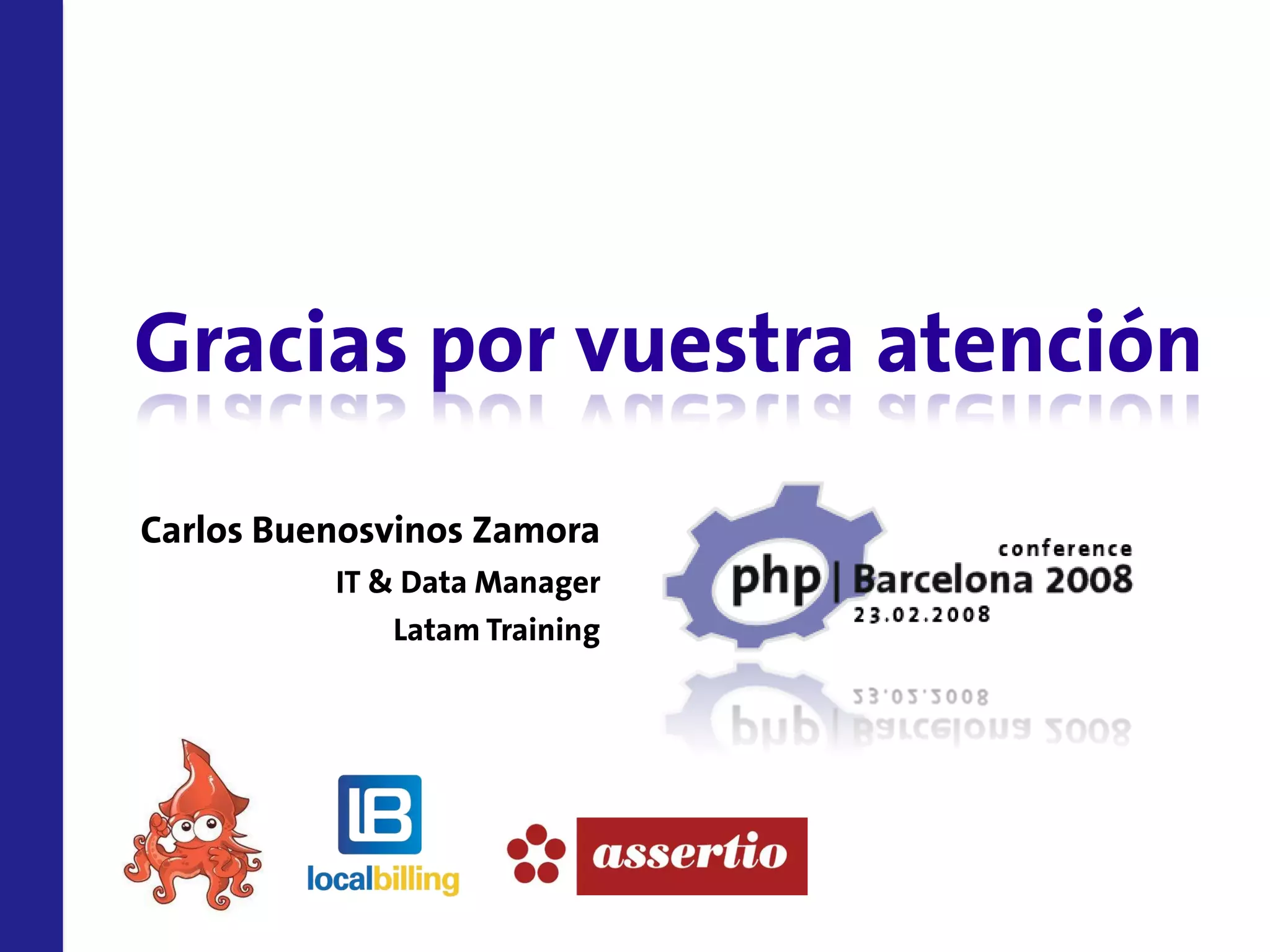 Certificacion Zend En Vivo Php Barcelona 2008