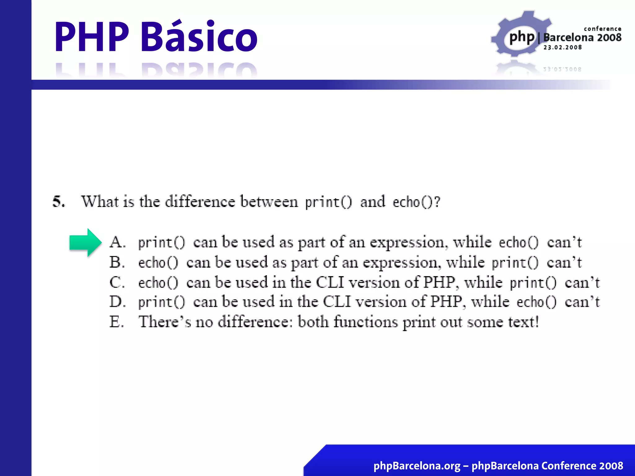 Certificacion Zend En Vivo Php Barcelona 2008