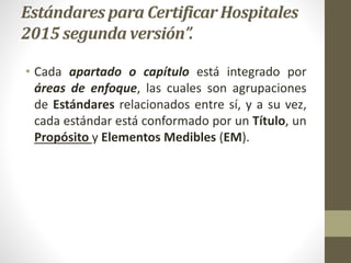 Certificacion de hospitales 2015