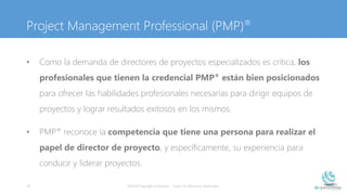 Certificaciones del Project Management Institute (PMI)