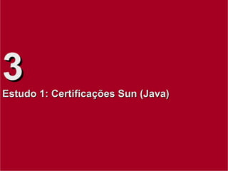 3 Estudo 1: Certificações Sun (Java) 