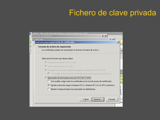 Fichero de clave privada 
