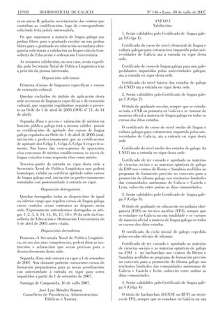 Certificado De Lingua Galega (Celga)