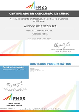 Certificado - FM2S - Alex Corrêa de Souza - Gestão da Rotina (1).pdf
