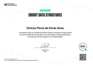 Certificado Smart Data Structures Descomplica | PDF