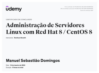 Certificado Administração de Servidores com RedHad 8 CentOS 8.pdf
