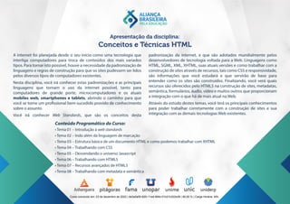Conceitos e Técnicas HTML