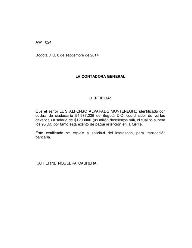 CERTIFICADOS Y CONSTANCIAS