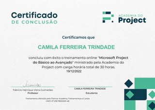 Certificado Project