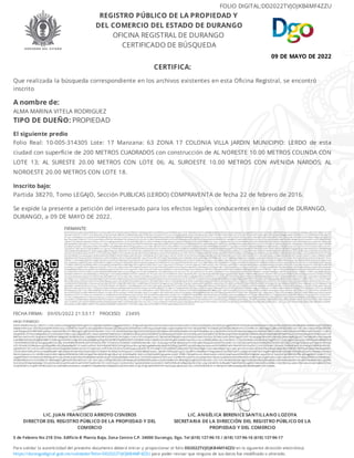 Certificado de Búsqueda