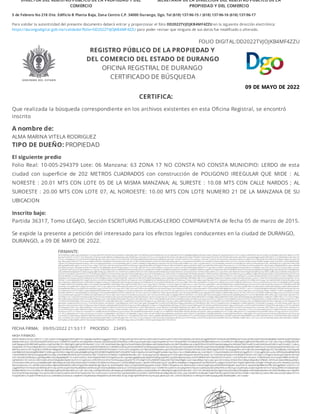 Certificado de Búsqueda