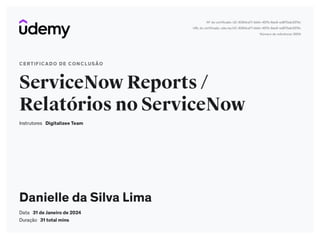 Certificado de conclusão - ServiceNow Reports.pdf