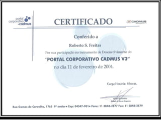 certificado de conclusão treinamentos