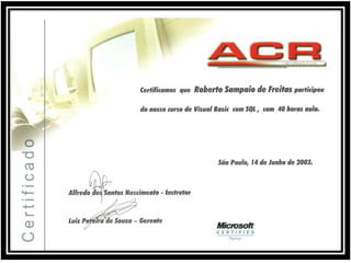 certificado de conclusão treinamentos