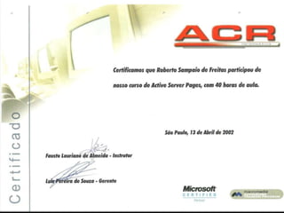 certificado de conclusão treinamentos