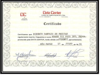 certificado de conclusão treinamentos