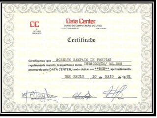 certificado de conclusão treinamentos