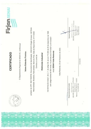 Certificado de Eletricista Industrial Iziane Estevão.pdf