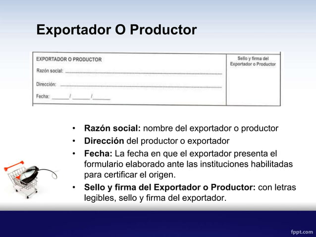 Certificado de origen presentacion | PPTX