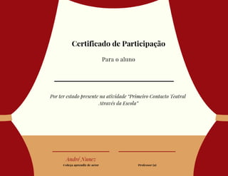 Certificado de participação