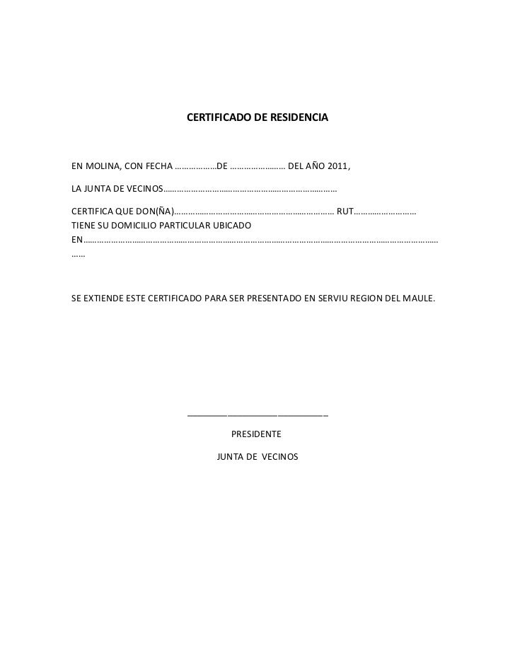 Descargar certificado de residencia