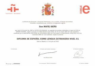 Diploma DELE C1