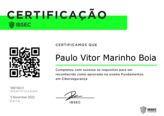 Paulo Vitor Marinho Boia
5 November 2022
58818431
 