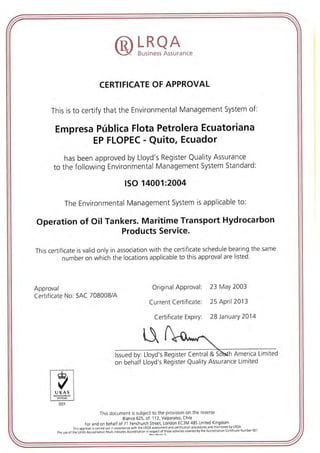 Certificado iso 14001 ep flopec (i)
