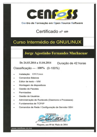 Certificado linux