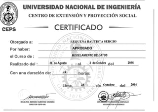 Certificado modelamiento de datos uni
