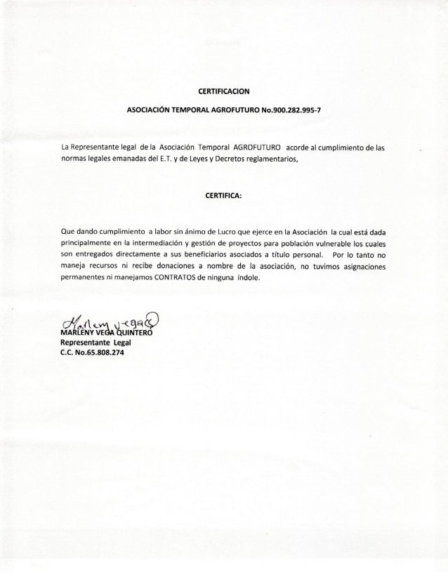 Certificado representante legal y antecedentes judiciales Certificado representante legal y antecedentes judiciales