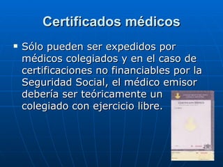 Certificados médicos ,[object Object]