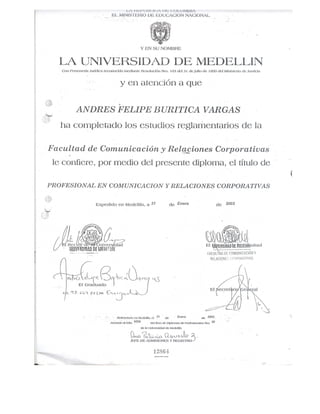 Certificados Andrés Felipe Buriticá Vargas 