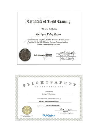 Certificates Various