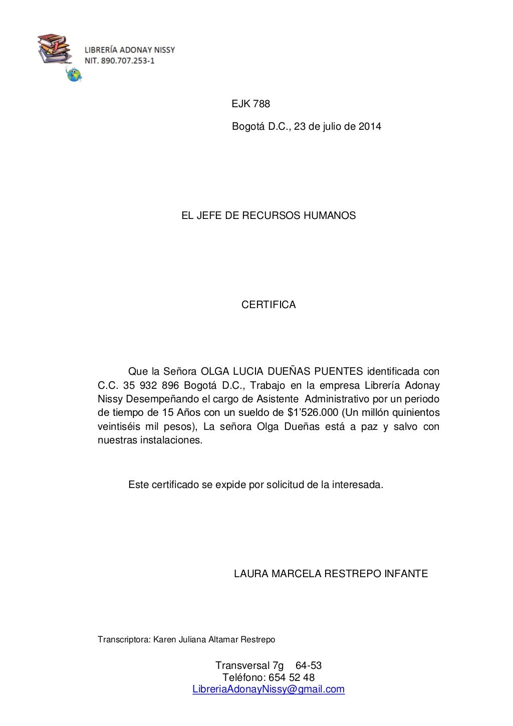 Certificados
