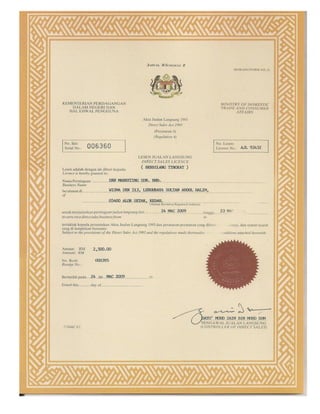 Certificados dxn peru