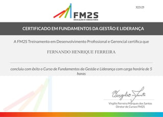 322125
FERNANDO HENRIQUE FERREIRA
 